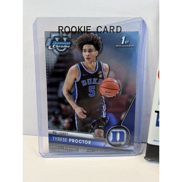 Tyrese Proctor 1st Bowman Card & Panini Draft Picks Sealed Pack Duke Blue Devils - Picture 2 of 4